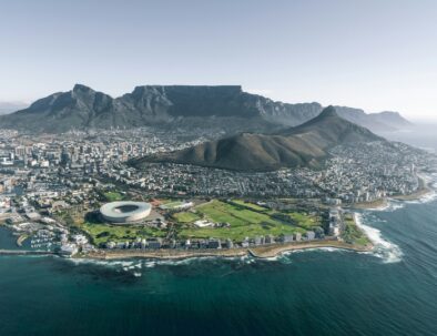 aerial view of cape town