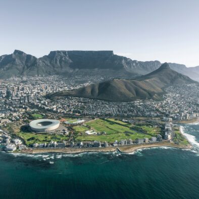 aerial view of cape town